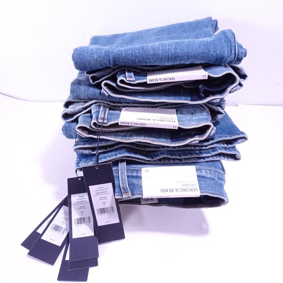 Veronica Beard Crosbie High Rise Wide Leg Jeans Ripple Haze 24 25 26 27 NWT 348 - Picture 10 of 14